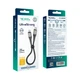 USB Кабель Ridea RC-US42 UltraStrong 30W 3A Type-C to Lightning 0.25m, Black - изображение 2