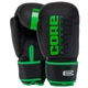 Перчатки боксерские CORE BO-8540 8 унции черный-салатовый - изображение 1
