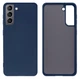Чехол противоударный Silicone case защита камеры Kassel для Samsung S21 (08) темно синий Dark Blue - изображение 1