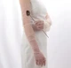 Женские прозрачные шифоновые перчатки длинные One size Белый (0009/226) - изображение 3
