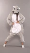 Піжама кігурумі My Kigu Жіноча Бегемот Гіпопотам Сірий розмір M 155-165 (108241) - зображення 1