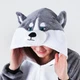 Пижама кигуруми My Kigu Женская Грустный Хаски Серый размер S 144-155 см (109041) - изображение 2