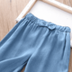 Літні вкорочені брюки для дівчаток Diana Textile Синій 150 см 8 років - зображення 4