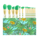 Набір пензлів для макіяжу Docolor Tropical Р1407 (14шт) - изображение 1