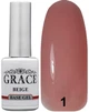 Каучуковая основа, база для гель-лака Грейс Grace Rubber Base Beige 10 мл, бежевая - изображение 1