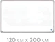 Доска магнитно-маркерная Forofis белая 120 х 200 см (91006) (4030969910061) - изображение 1