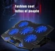 Охлаждающая подставка для ноутбука 15.6 дюймов Ice Coorel K-5 Led Blue 5xfans - изображение 5