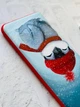 Матовий чохол з червоними боками на iPhone 15 Pro Max Пінгвіненя у шапочці (принт 157) - зображення 3