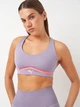 Спортивный топ для бега и тренировок женский Puma 4Keeps Cloudspun Bra 52580930 S Сиреневый (4067981165537) - изображение 4
