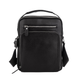 Сумка мужская кожаная черная Tiding Bag M5608-1A через плечо с ручкой - изображение 3