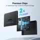 Картридер 4 in 1 UGREEN CM812 OTG USB-C/USB-A Card Reader SD, TF 170 Mb/s HUB USB 5 Gbps 15см Black (45167) - изображение 6