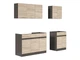 Кухня 180А без стільниці Junona Black Red White 180 (K24-JUNONA_MODUL_WER_2/180A_BBL) 168756 - зображення 2
