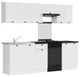 Кухонні гарнітури зі стільницею Junona Line 230 Black Red White 230 (K24-JUNONA_MODUL_WER_2/230_ZBL) 169887 - зображення 2
