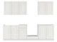 Кухонний гарнітур см Older 260 Black Red White 260 (K10-TZ_FL/260) 168717 - зображення 3