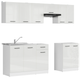 Кухонний гарнітур см з Junona Line 230 AGD Black Red White 230 (K24-JUNONA_AGD_WER_2/230_BBL) 168757 - зображення 2