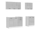 Кухня 180А без стільниці Junona Black Red White 180 (K24-JUNONA_MODUL_WER_2/180A_BBL) 169881 - зображення 2