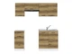 Кухня з 180 Junona AGD Black Red White 180 (K24-JUNONA_AGD_WER_2/180_BBL) 168784 - зображення 1