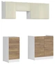 Кухня без стільниці 180 Junona Black Red White 180 (K24-JUNONA_MODUL_WER_2/180_BBL) 169946 - зображення 3