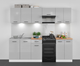 Кухонні гарнітури зі стільницею Junona Line 230 AGD Black Red White 230 (K24-JUNONA_AGD_WER_2/230_ZBL) 168708 - зображення 3