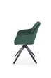 Темно-зелене крісло K535 Halmar 57x86x60 (V-CH-K535-KR-C.ZIELONY) 169417 - зображення 2
