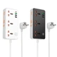 Подовжувач мережевий HOCO Storm 3-position socket AC8A 3USB та 1Type-C 30W чорний - зображення 5