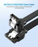 Кабель кутовий UGREEN US217 SATA 3 Data Cable 50 см чорний (30797) - зображення 5
