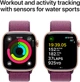 Smartwatch Apple Watch Series 10 GPS 42mm Rose Gold Aluminium Case with Plum Sport Loop (MWWK3) - obraz 4