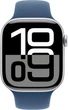 Smartwatch Apple Watch Series 10 GPS 46mm Silver Aluminium Case with Denim Sport Band - M/L (MWWM3) - obraz 2