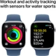 Smartwatch Apple Watch Series 10 GPS 46mm Silver Aluminium Case with Denim Sport Band - M/L (MWWM3) - obraz 4
