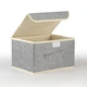 Ящик для хранения с крышкой MVM Светло-серый S (TH-07 S LIGHT GRAY) - изображение 2