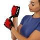 Рукавички для фітнесу спортивні Hard Touch 8097 розмір M Black-Red - зображення 3