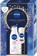 Набор для женщин NIVEA Caring Moment Лосьон для тела 250 мл + Антиперспирант Черное и Белое невидимый 150 мл (4006000118628) - изображение 1