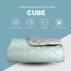Покрывало Идея - Стиль Cube двустороннее мята/бежевый 210*240 - изображение 2