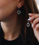 Серебряные серьги (пара) сережки с Подвеской Солнце без камней серебро 925 пробы Родированное 53007р 3.00г - изображение 9