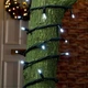 Светодиодная уличная гирлянда 10м, 100LED, 220V, черный каучук, статический режим, IP68, Холодный белый - изображение 2