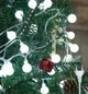 Світлодіодна гірлянда "Кульки" 20 LED, 5м + перехідник, 220V, IP44, Холодний білий - зображення 1
