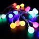 Светодиодная гирлянда "Шарики" 20 LED, 5м + переходник, 220V, IP44, Мультиколор - изображение 3