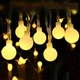 Світлодіодна гірлянда "Кульки" 20 LED, 5м + перехідник, 220V, IP44, Теплий білий - зображення 9