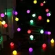 Светодиодная гирлянда "Шарики" 20 LED, 5м + переходник, 220V, IP44, Мультиколор - изображение 8