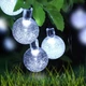 Светодиодная уличная гирлянда "Шарики прозрачные" 40 LED, 8м + переходник, 220V, IP44, Холодный белый - изображение 8