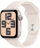 Smartwatch Apple Watch SE (2024) GPS 40mm Starlight Aluminium Case with Starlight Sport Band - M/L (MXEG3) - obraz 1