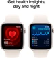 Smartwatch Apple Watch SE (2024) GPS 40mm Starlight Aluminium Case with Starlight Sport Band - M/L (MXEG3) - obraz 5