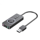 Звуковая карта Vention 0.5м USB - 3x 3.5мм minijack с поддержкой микрофона 16 бит/48 кГц TRS Наружный Адаптер Стерео AUX с управлением громкости Универсальный Черный - изображение 1