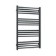 Рушникосушка комбінована Terma Fiona 900x530 Black mat, тен ONE + вентиль Unico - зображення 2