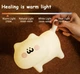 Світильник Акумуляторний Cat Sleep Lamp Нічник Бездротовий Силіконовий Кот (01006) - зображення 6
