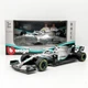 Колекційна модель Bburago Mercedes W10-77 із металу (масштаб 1:43) - зображення 1