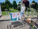 Сушилка складная для одежды, белья для дома и улицы+18м+ зажимы-держатели (порошковое покрытие стали,защитные ножки) - изображение 2