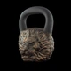 Дизайнерська спортивна гиря чавунна лита Лев Lion 22 кг Бронзовий 214-001-026 - зображення 2