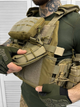 Тактическая плитоноска Cordura 1000D с системой MOLLE с подсумками Coyote - изображение 4