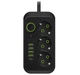 Подовжувач мережевий UA Power F09U, 4USB, Type-C, 3 розетки, 4 м Black - зображення 1